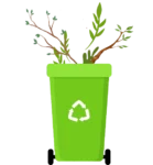 Garden waste bin