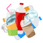 Mixed recycling waste stream