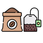 Coffee and teabags