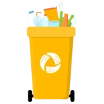 New mixed recycling bin