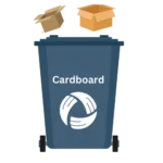 New cardboard bin